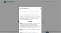 Desktop Screenshot of grupofriologic.com